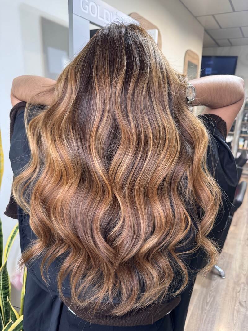 Balayage caramelo mel Lisboa Alfragide